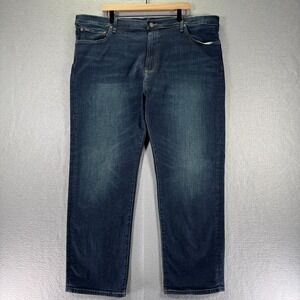 Polo Ralph Lauren Hampton Relaxed Straight Jeans Mens 44x30 Blue Dark Wash Denim